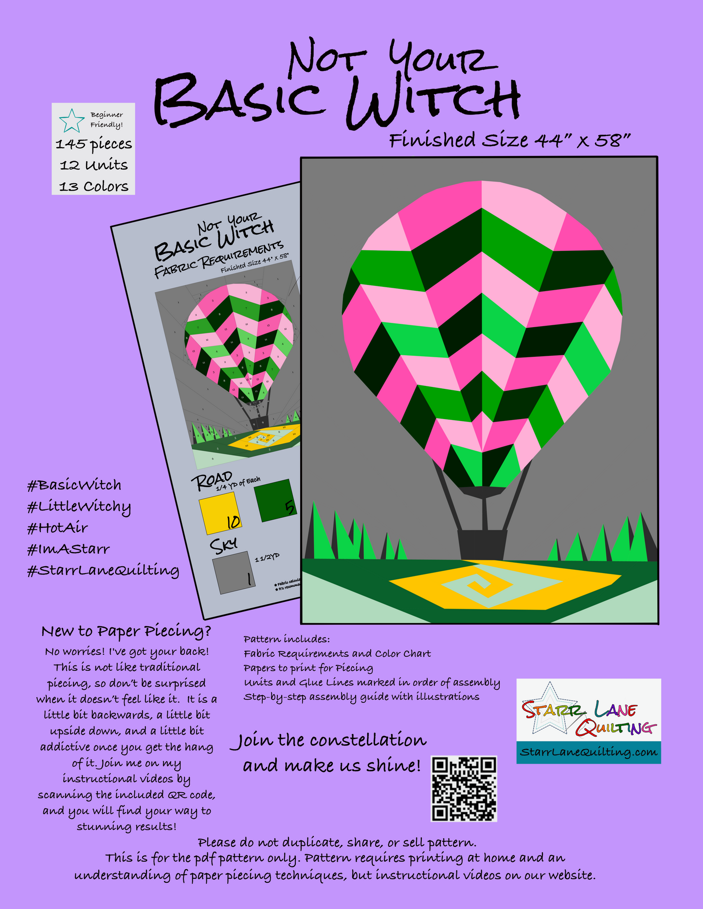 Not Your Basic Balloon 44" x 58"