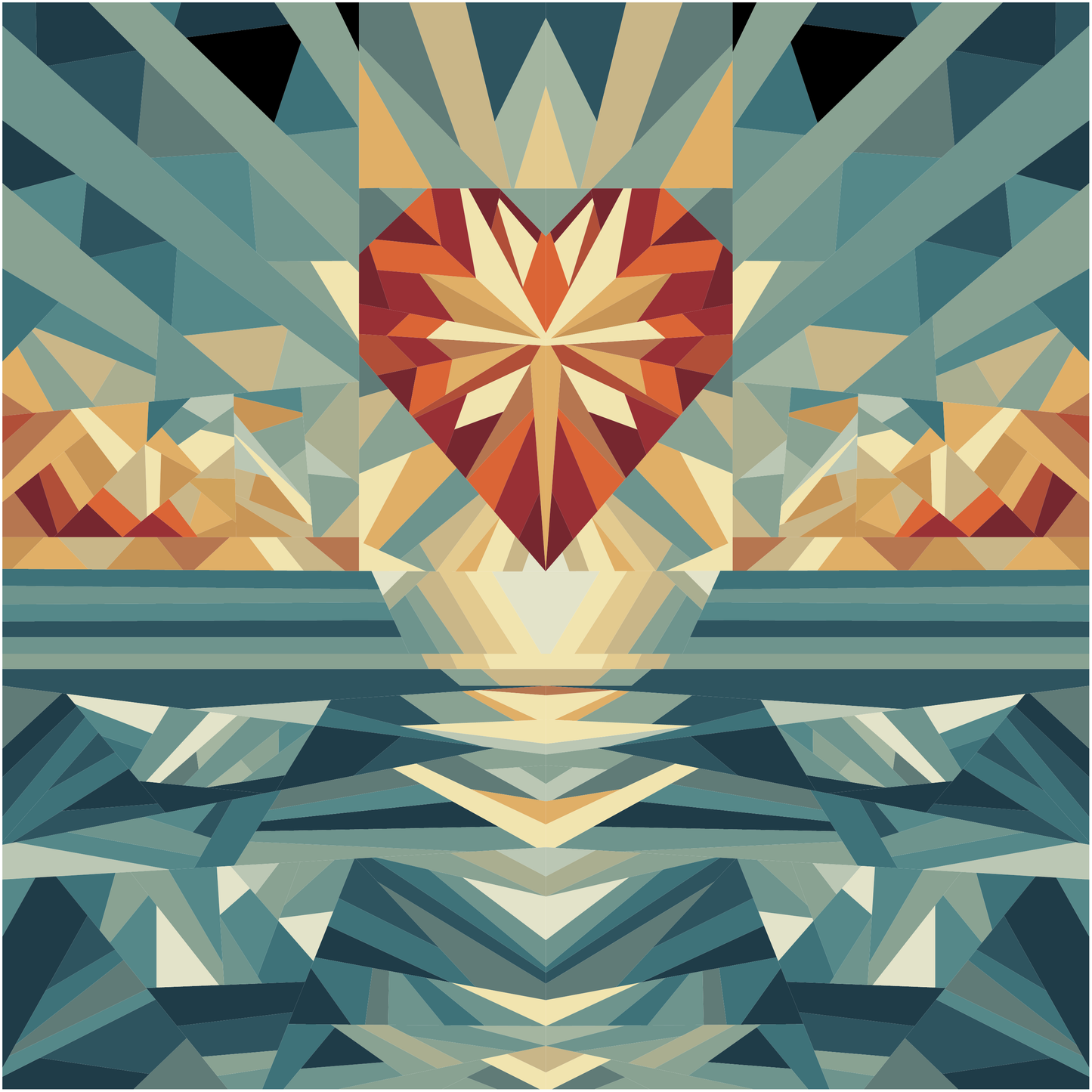 Heartbeat 20" x 21"