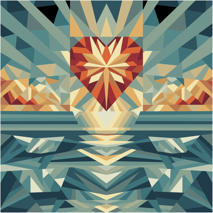 Heartbeat 20" x 21"